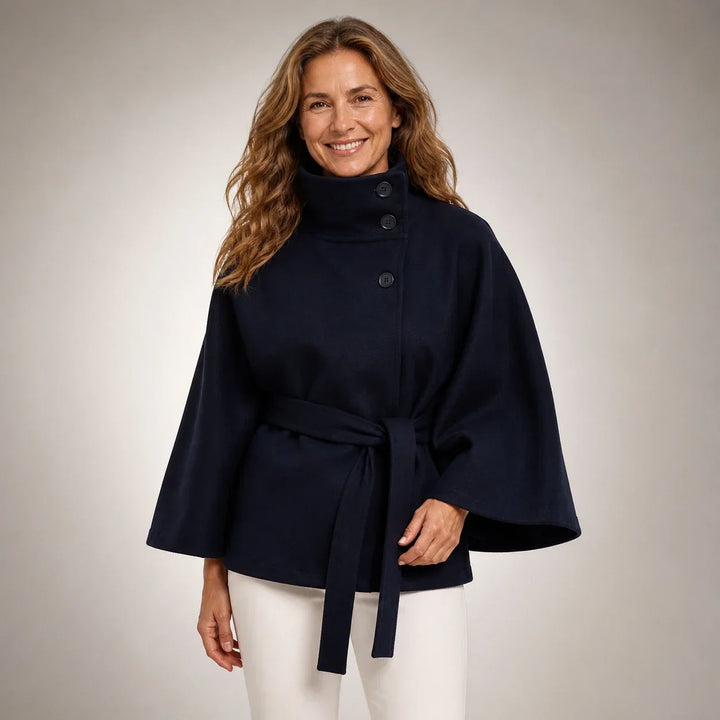 Muriel™ | Belted Cape Coat