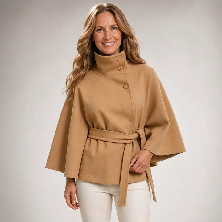 Muriel™ | Belted Cape Coat