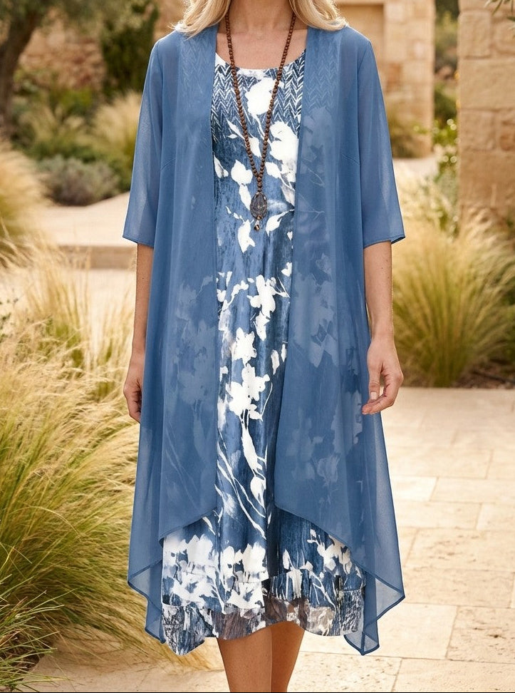 Rose | Floral Maxi Dress &amp; Cardigan Set
