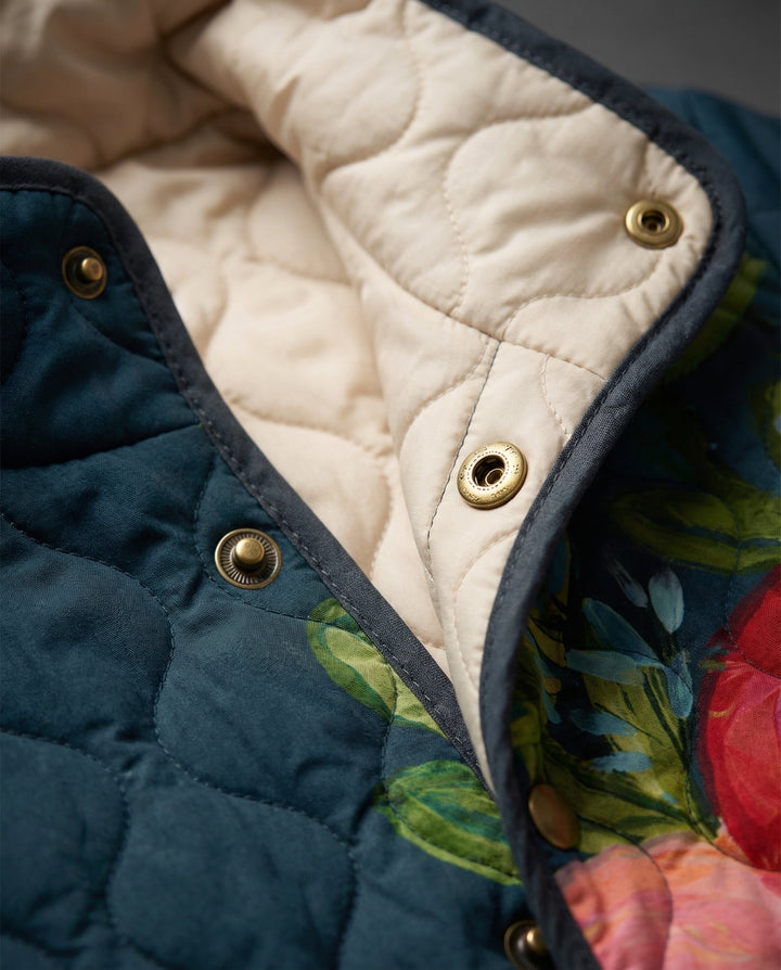 Adeline vintage floral quilted jacket for women