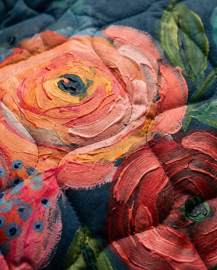 Adeline vintage floral quilted jacket for women