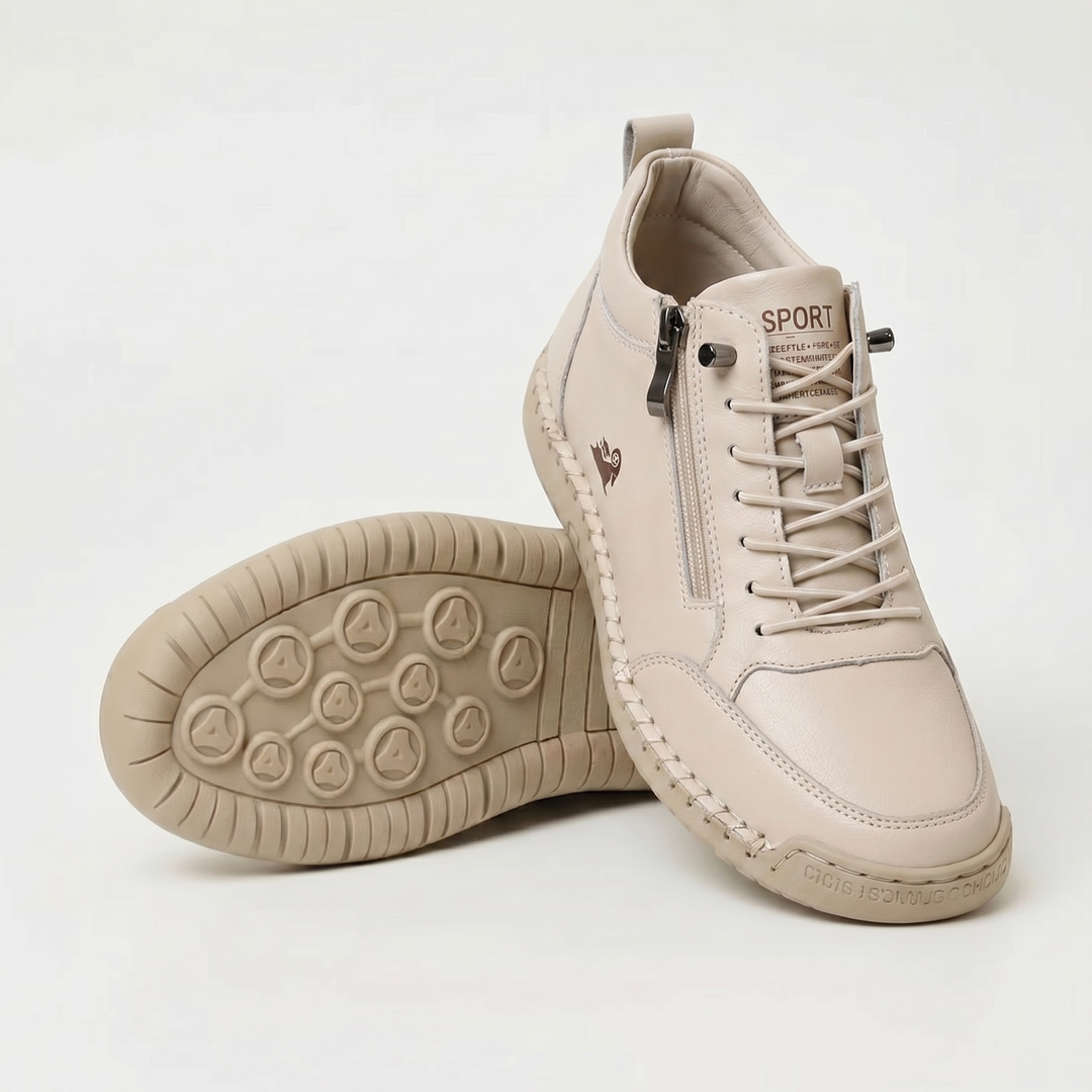 Mila comfort sneakers with easy side zip for women