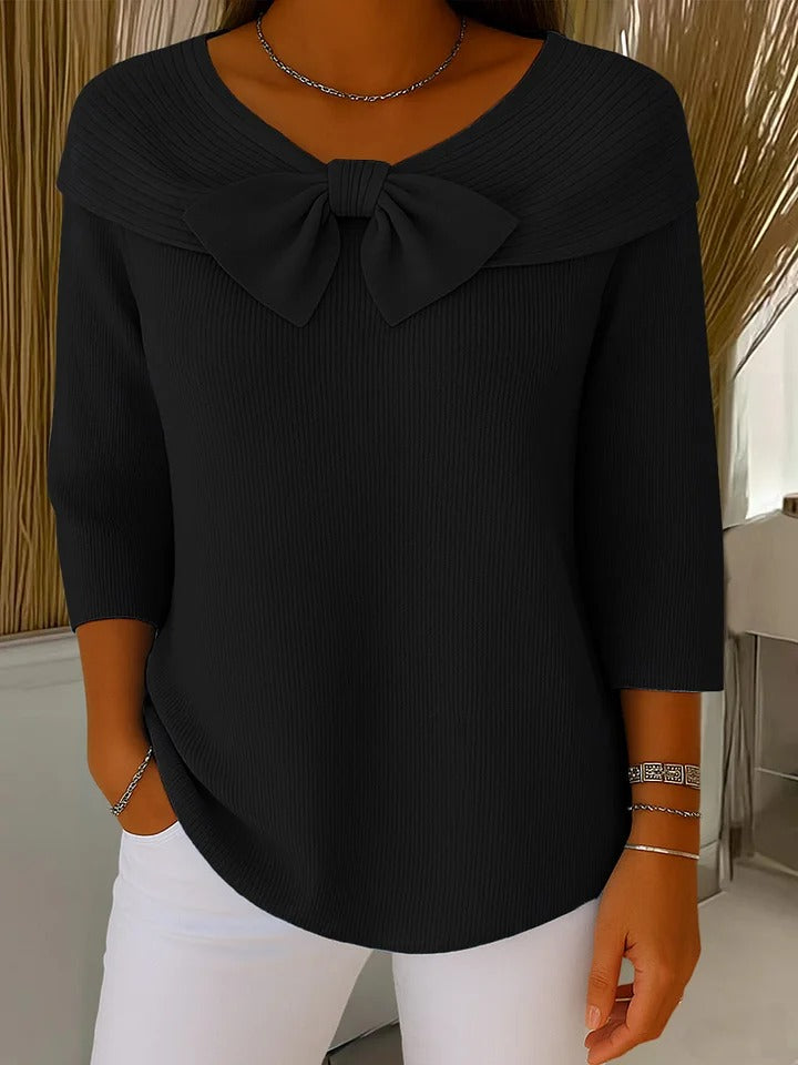 Trinidad bow neck sweater for women
