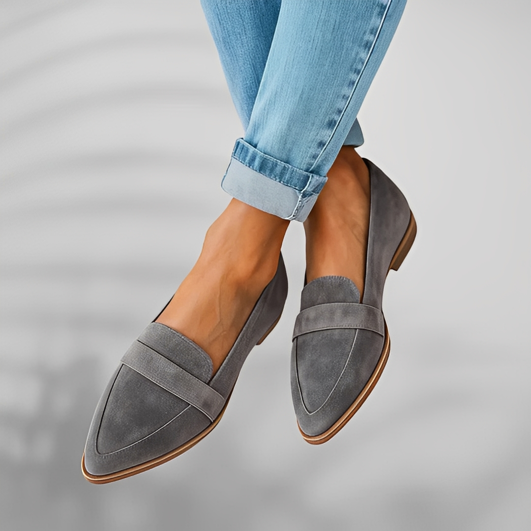 Narcissa | Pointed-Toe Leather Shoes