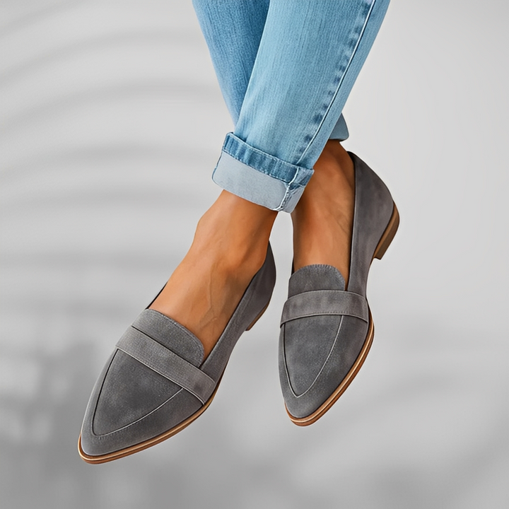 Narcissa | Pointed-Toe Leather Shoes