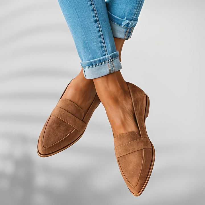Narcissa | Pointed-Toe Leather Shoes