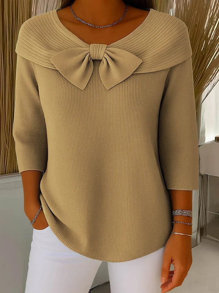 Trinidad bow neck sweater for women