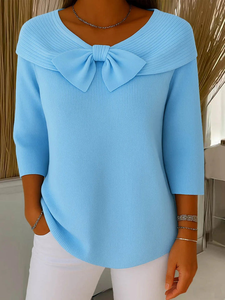 Trinidad bow neck sweater for women