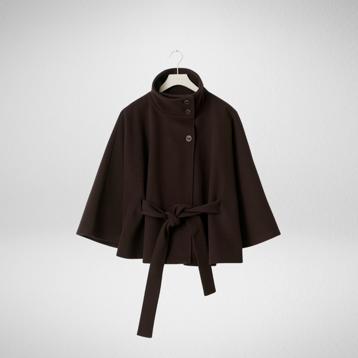Muriel™ | Belted Cape Coat