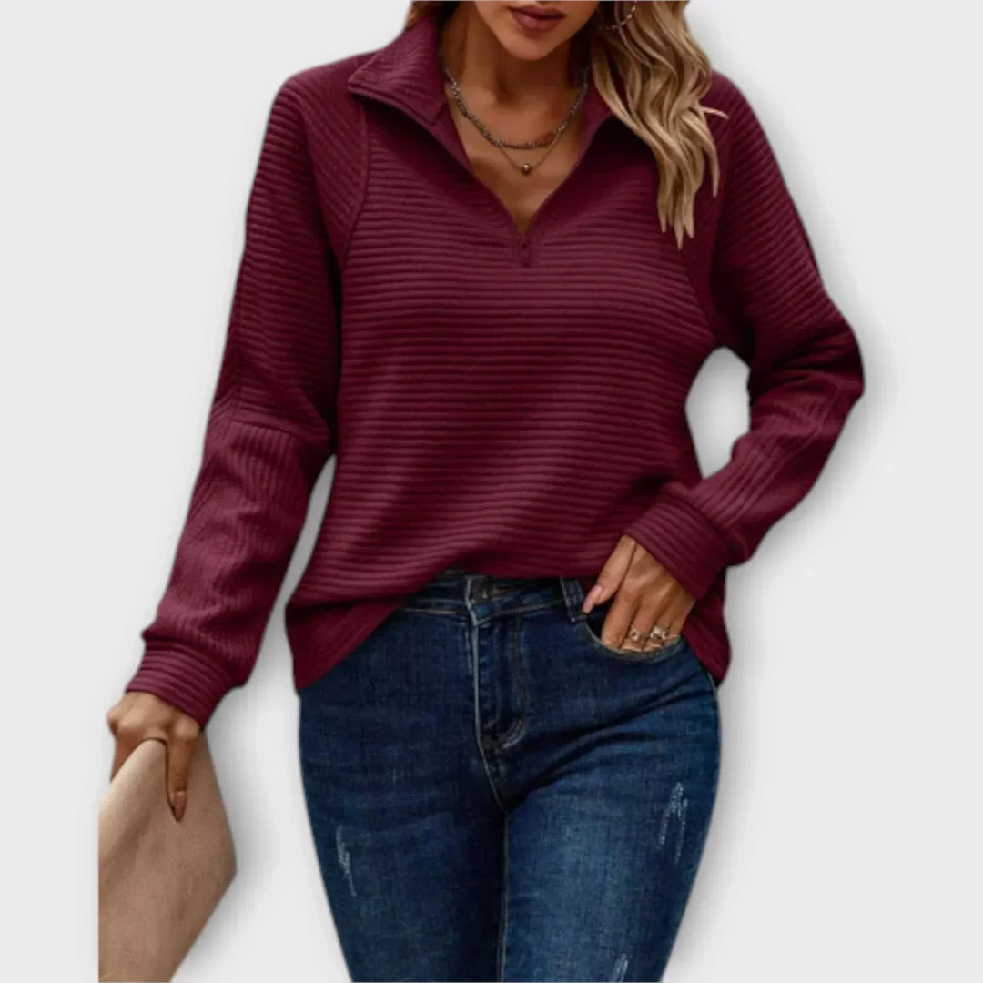Dalia half-zip sweater for women
