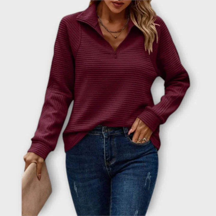 Dalia half-zip sweater for women