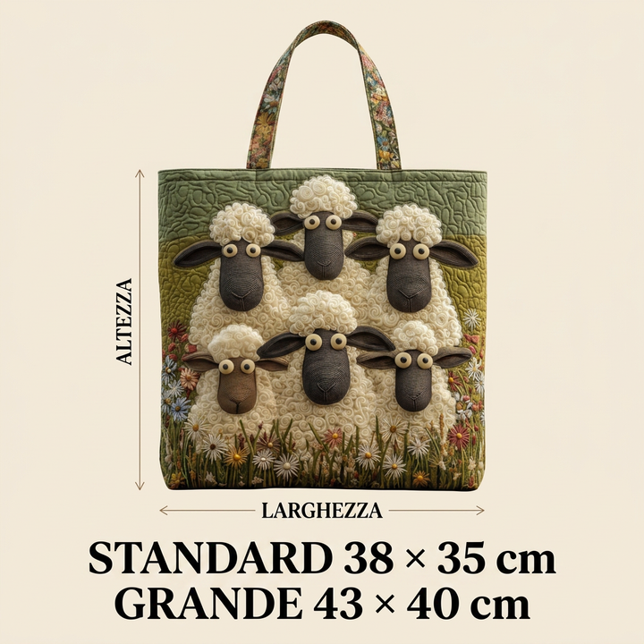 Five Sheep artisan quilted tote for women
