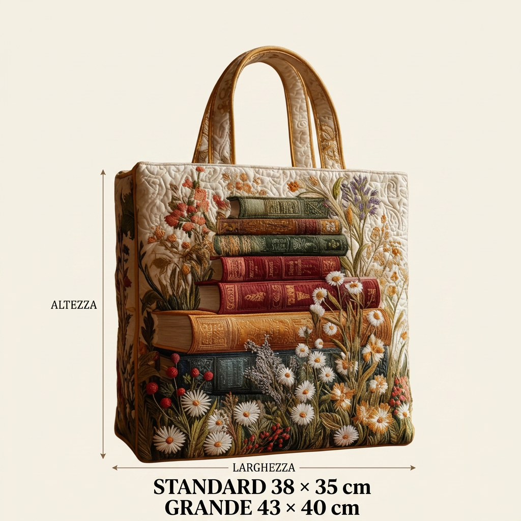 Blooming Floral handmade quilted tote for women