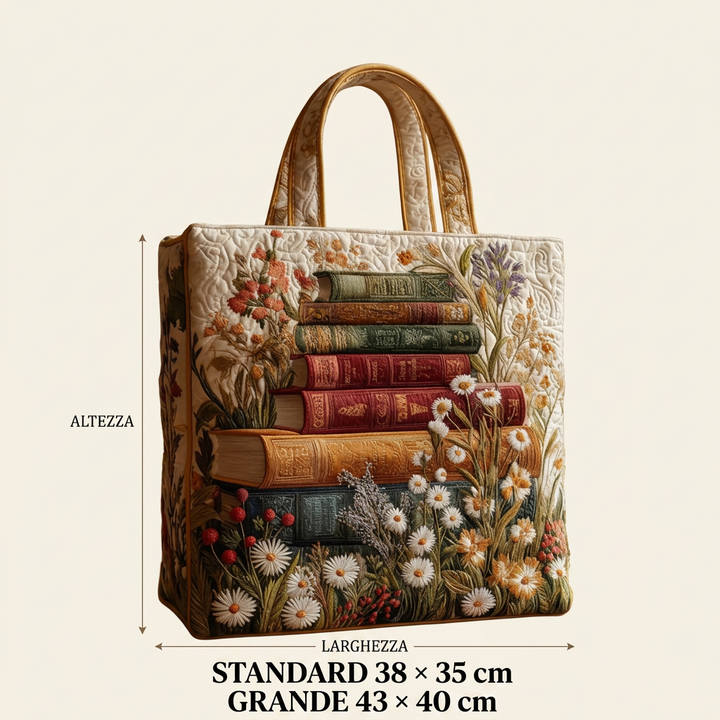Blooming Floral handmade quilted tote for women