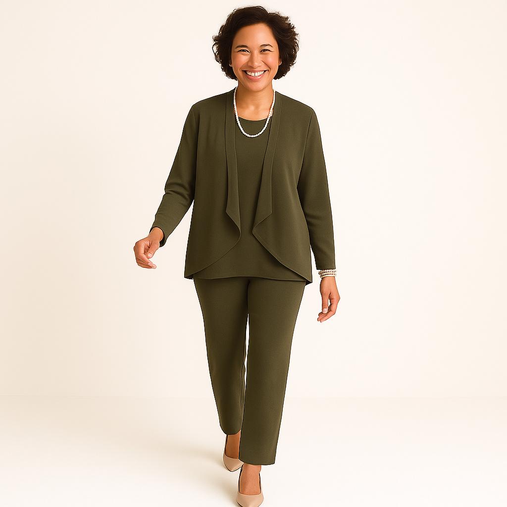Mia Cardigan, Top &amp; Pants Set