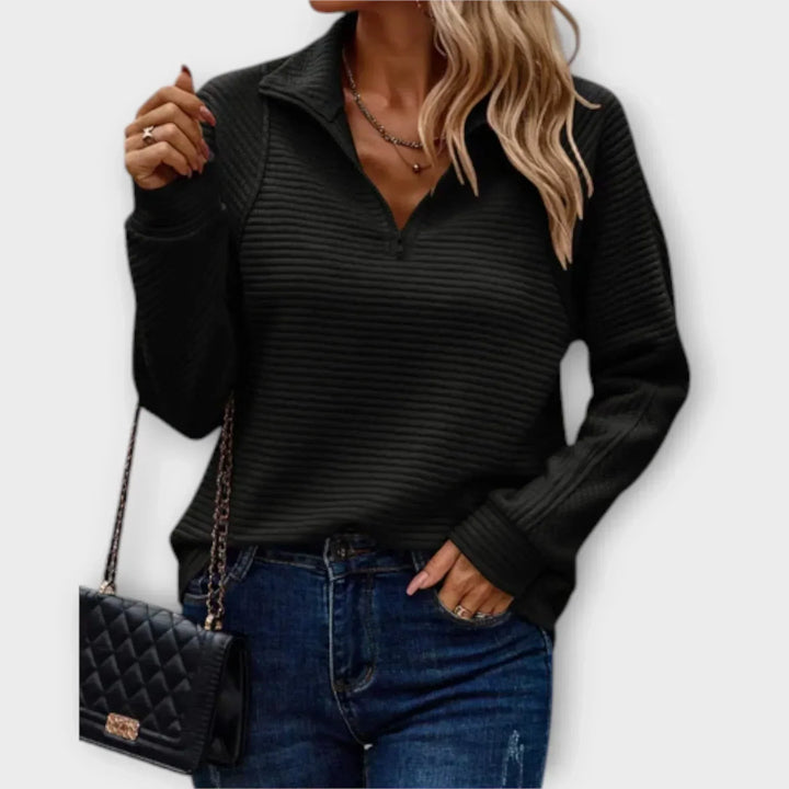 Dalia half-zip sweater for women