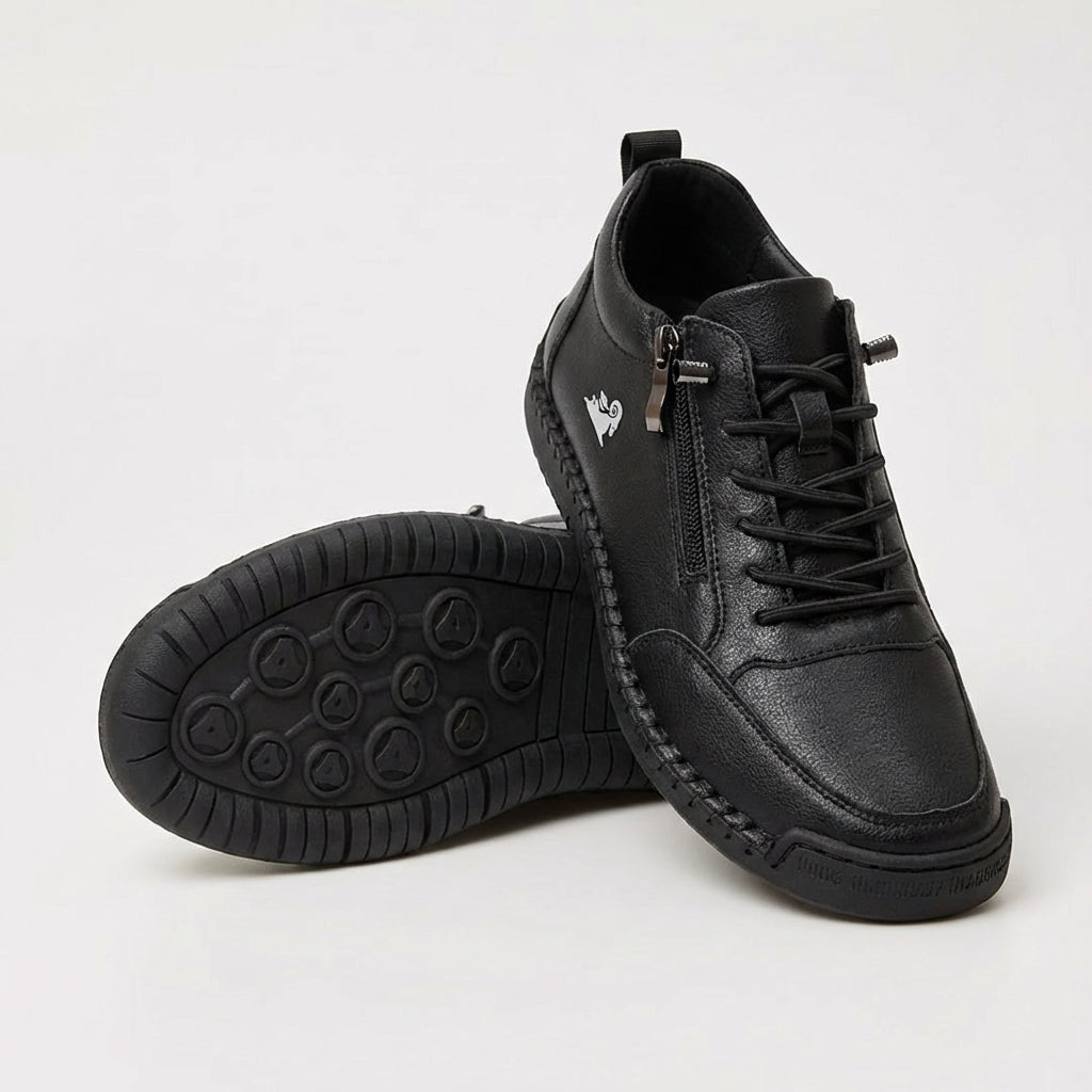 Mila comfort sneakers with easy side zip for women