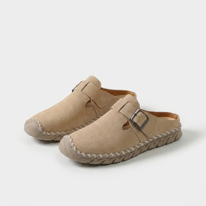 Marly buckle comfort mules for women
