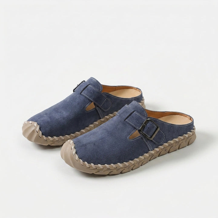 Marly buckle comfort mules for women