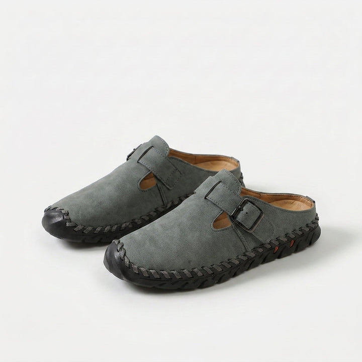 Marly buckle comfort mules for women