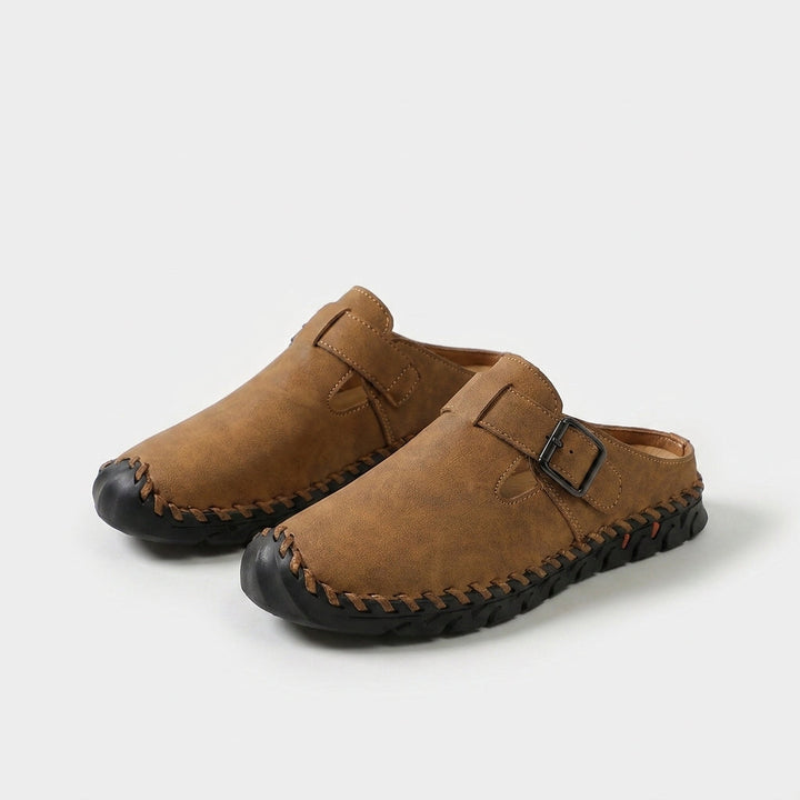 Marly buckle comfort mules for women