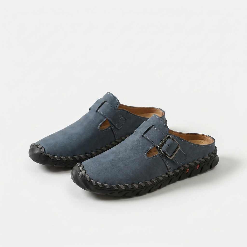 Marly buckle comfort mules for women