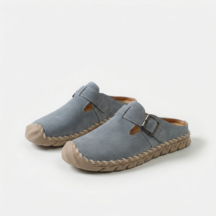 Marly buckle comfort mules for women