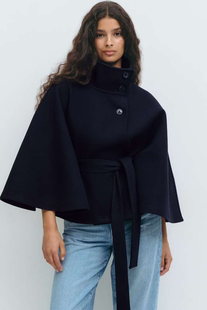 Muriel™ | Belted Cape Coat