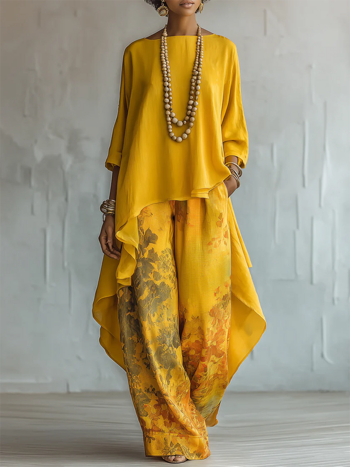 Flor™ | Artistic Floral Two-Piece Set