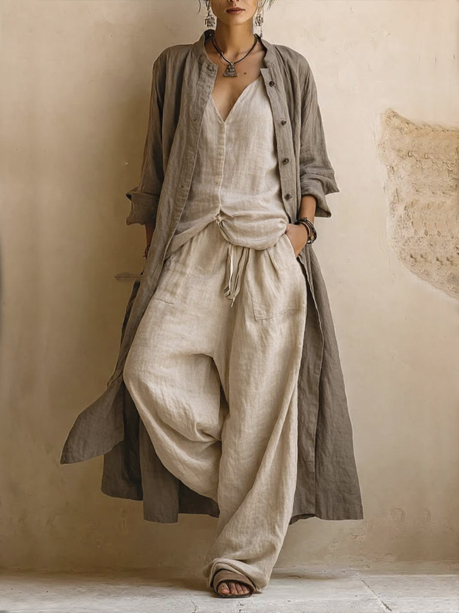 Boema™ | Bohemian Cotton &amp; Linen 3-Piece Set