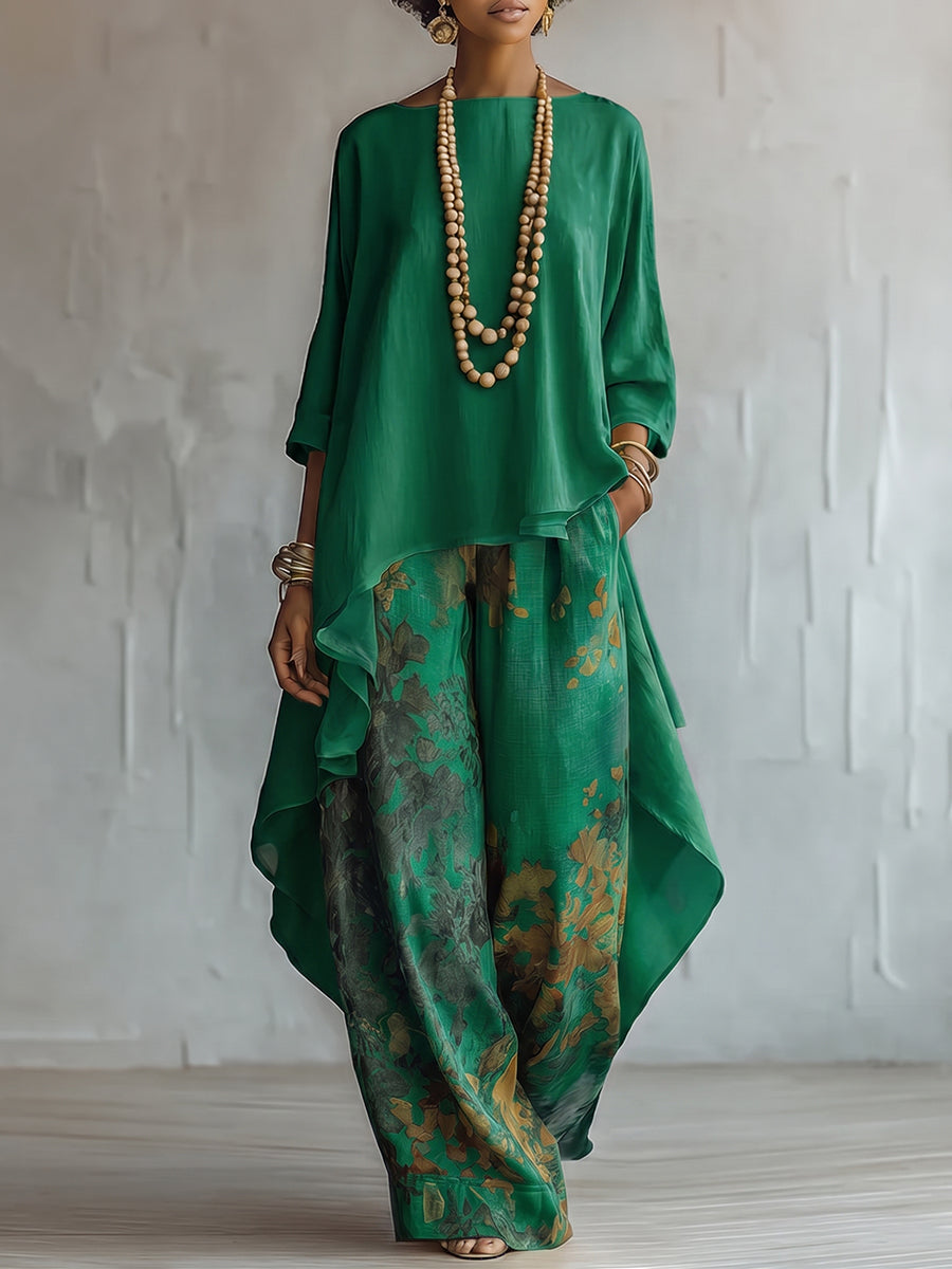 Flor™ | Artistic Floral Two-Piece Set
