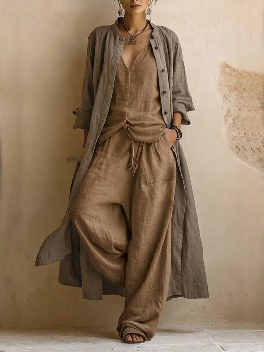 Boema™ | Bohemian Cotton &amp; Linen 3-Piece Set