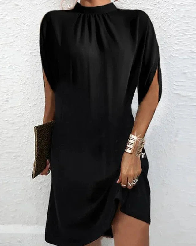 Alessandra | Draped Denim Mini Dress