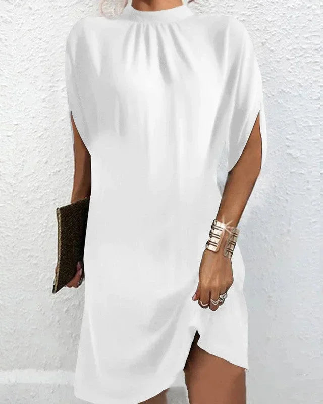 Alessandra | Draped Denim Mini Dress