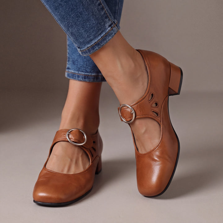 Josephine | Leather Comfort Mary Janes