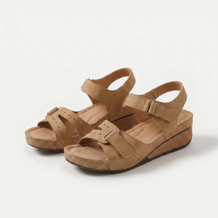 Sandy wedge comfort sandals for women