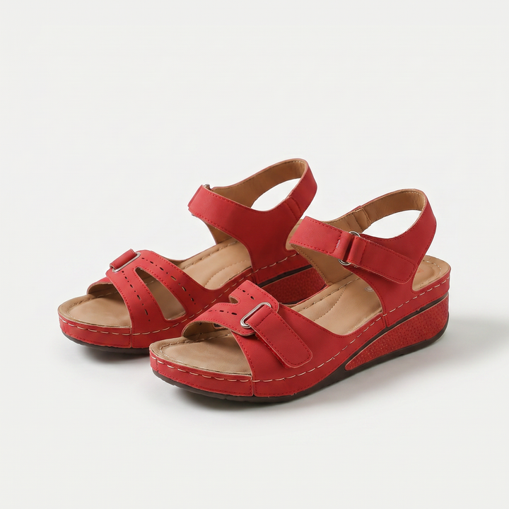Sandy wedge comfort sandals for women