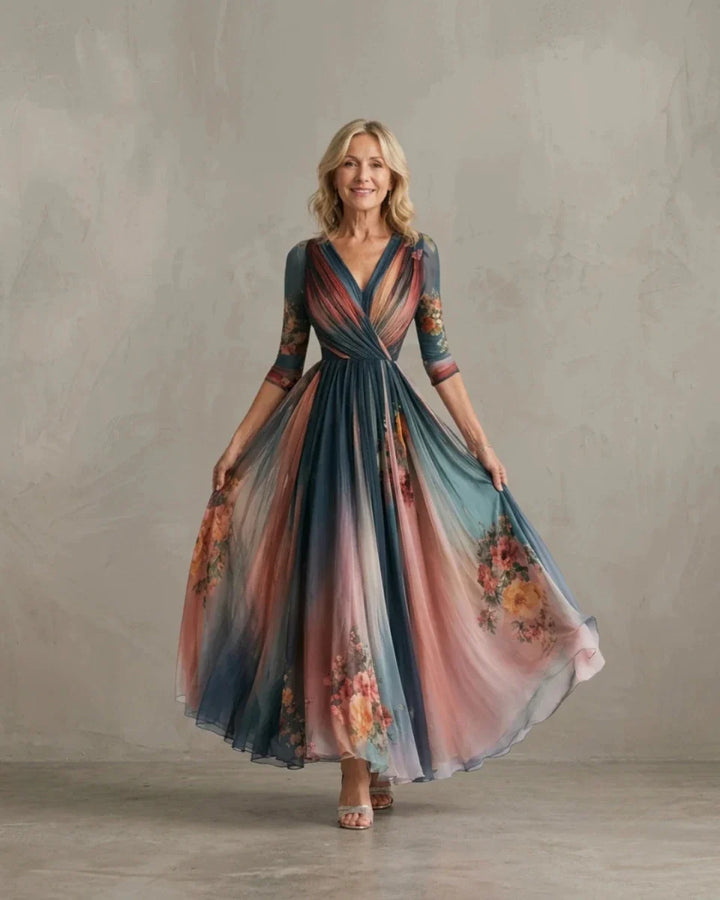 TERESA | Bohemian Maxi Floral Dress - Harry &amp; Olivia Birmingham