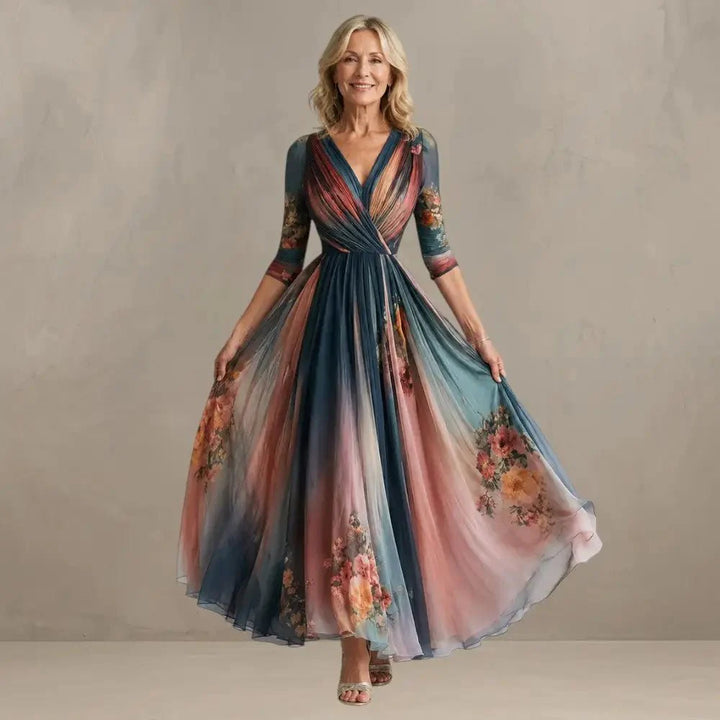 TERESA | Bohemian Maxi Floral Dress - Harry &amp; Olivia Birmingham