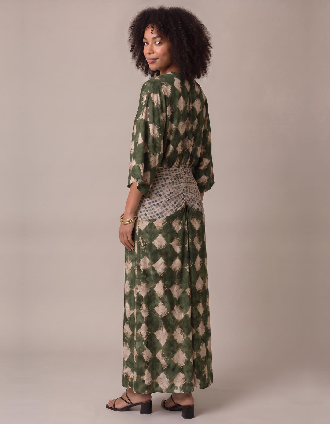 Triana mosaic print caftan maxi dress for women