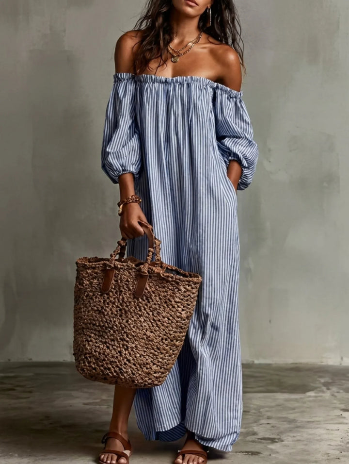 Elena | Off-Shoulder Maxi Dress
