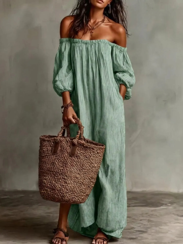 Elena | Off-Shoulder Maxi Dress