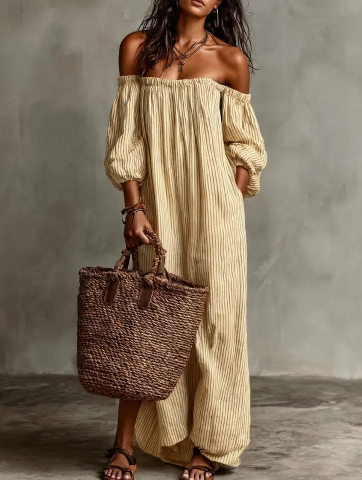 Elena | Off-Shoulder Maxi Dress