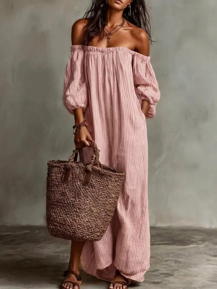 Elena | Off-Shoulder Maxi Dress