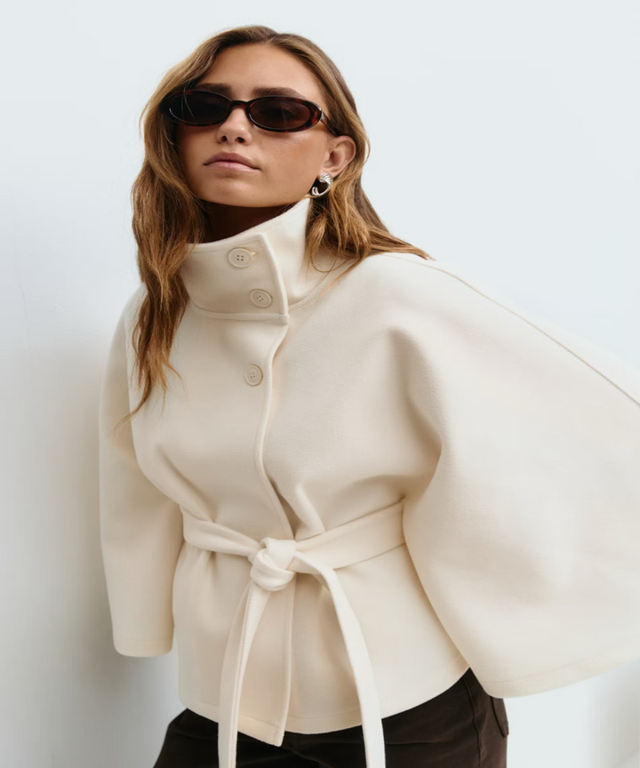 Muriel™ | Belted Cape Coat